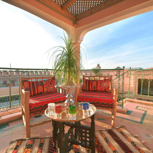 Riad Zina Rose Marrakech vue