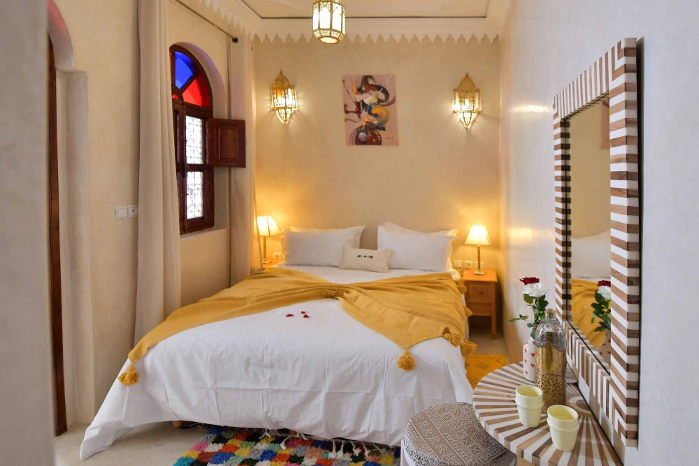Riad zina rose 89 marrakech chambre